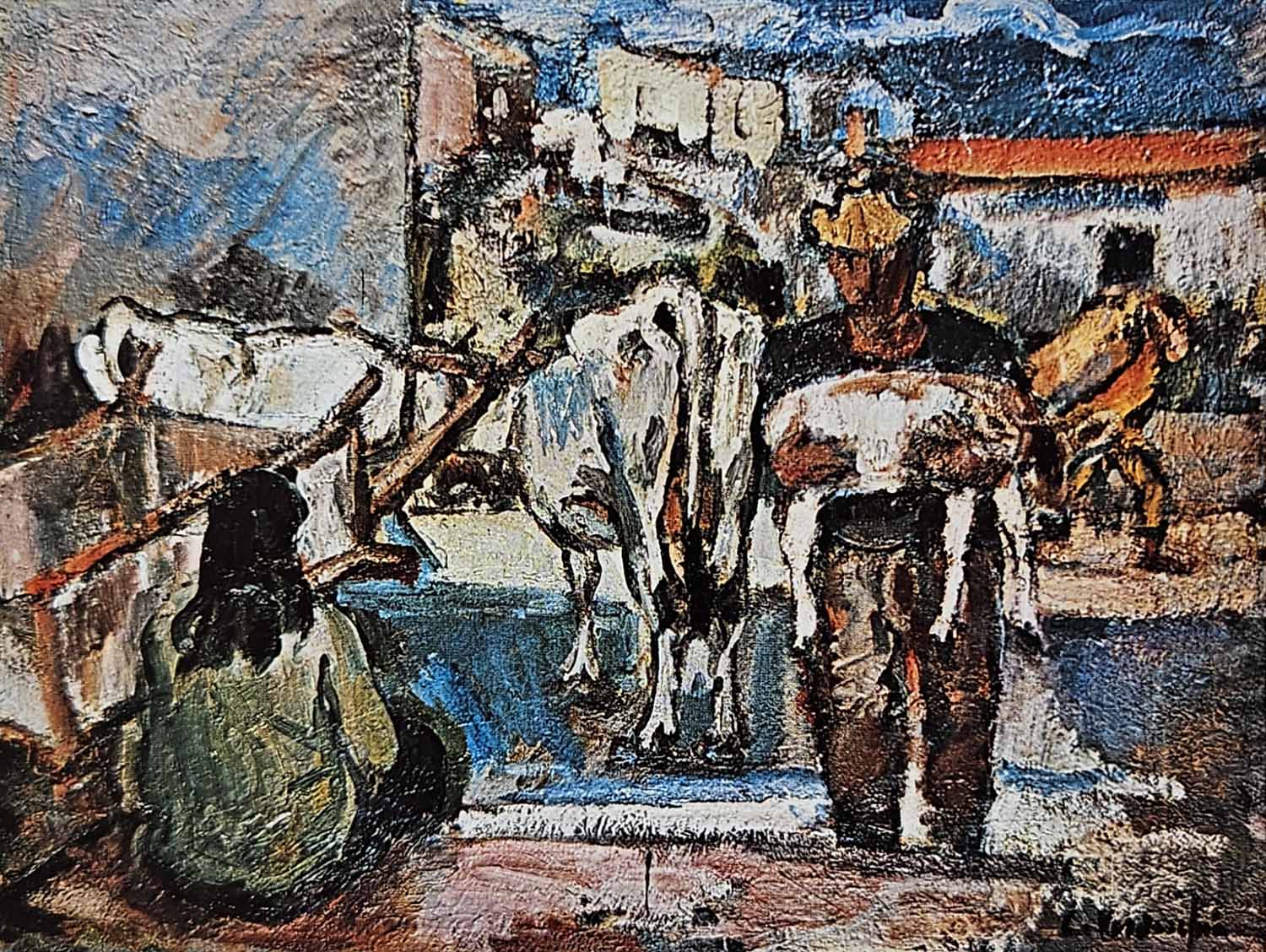Carretto e contadini