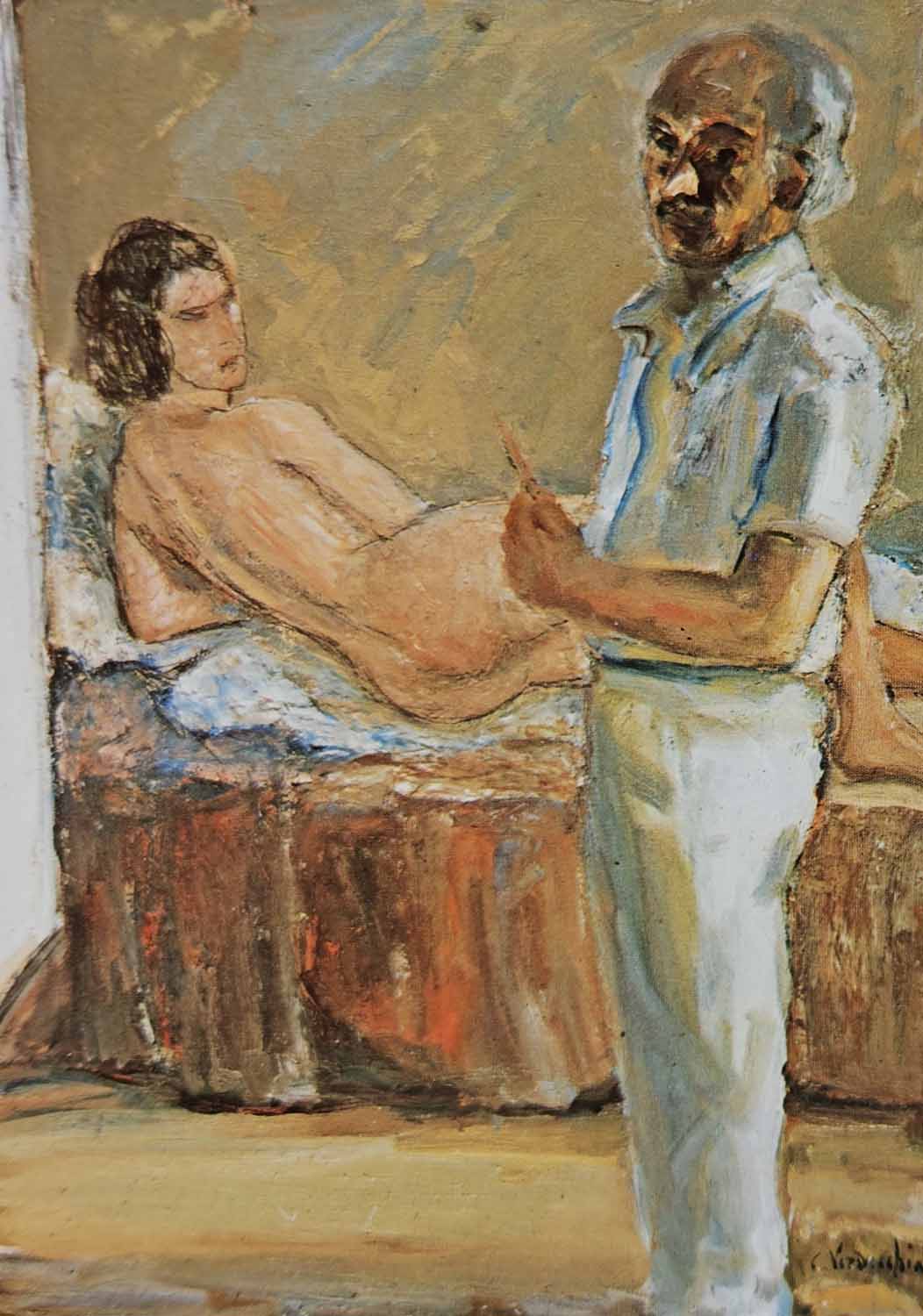 Autoritratto con modella