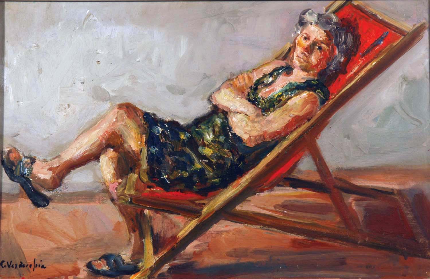 Maria sulla sdraio