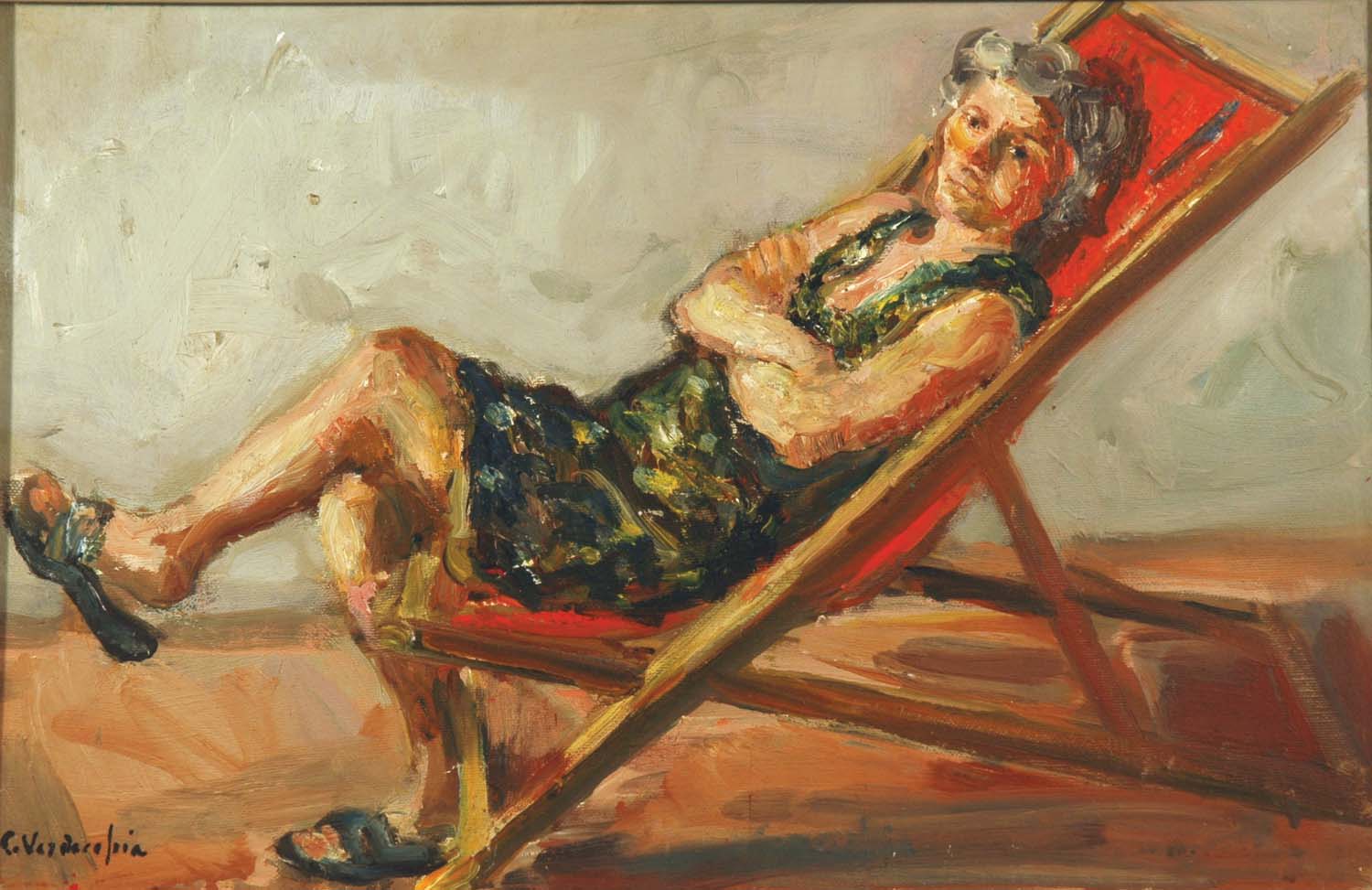 Maria sulla sdraio