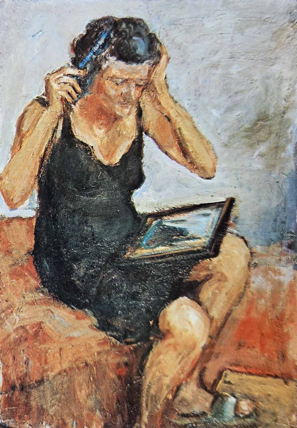 Maria che si pettina