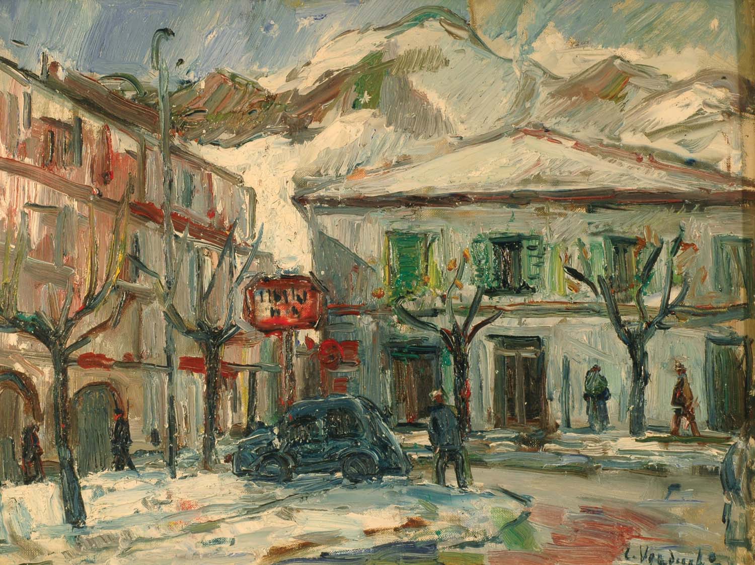 Caste di Sangro sotto la neve