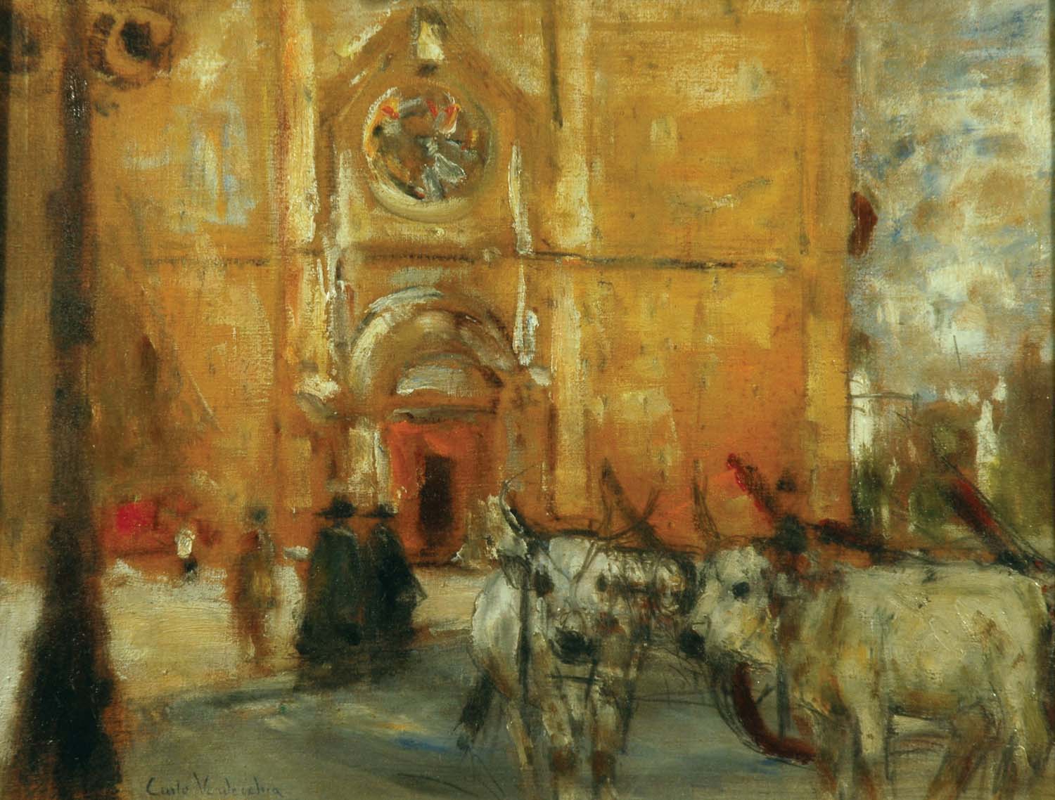 Cattedrale di Atri con buoi