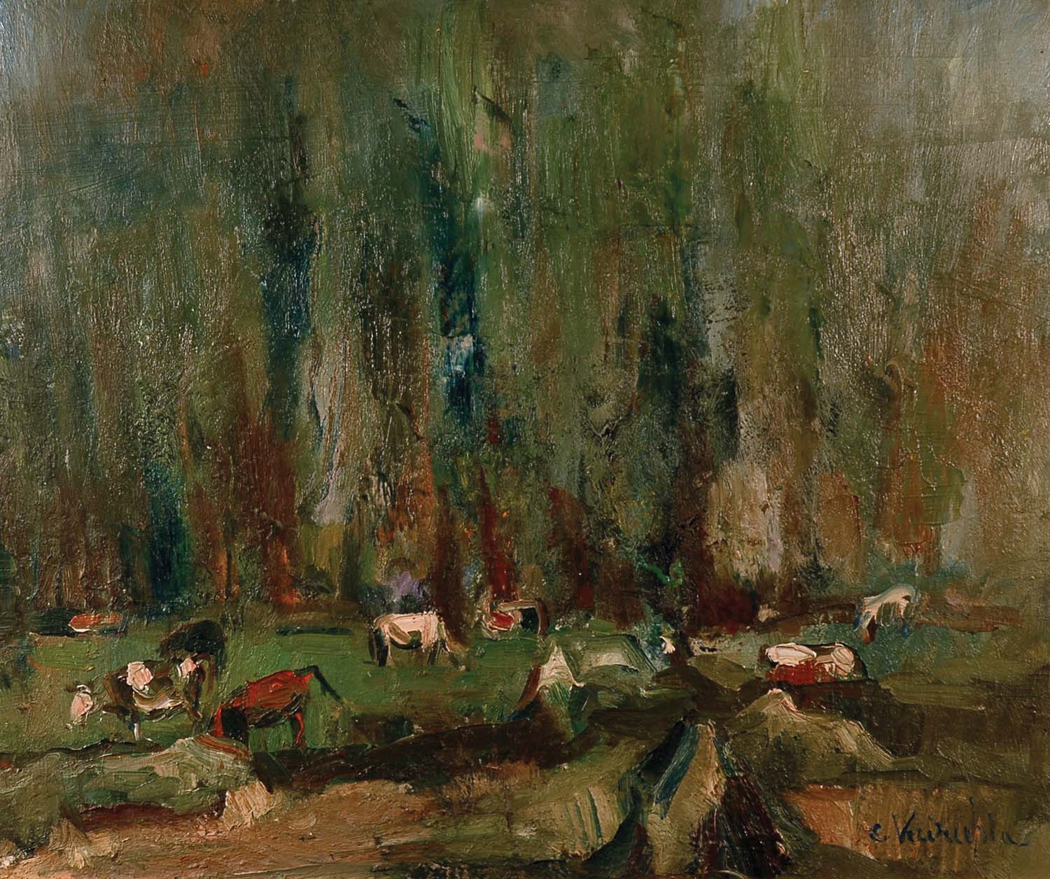 Pascolo nel bosco